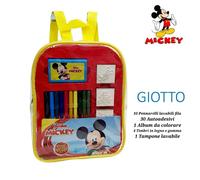 Zaino GIOTTO Topolino micke con colori Disney Colore Asilo idea REGALO per bimbo
