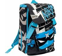 Zaino Gopop Ninja Round Per Bambini, 3 Scomparti E Tasche Interne, Schienale E Spallacci Imbottiti, Con Fascia Personalizzata E Pop Up, Per Scuole Elementari e Medie - Giochi Preziosi