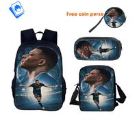 Zaino Grande Calcio - Set 3 pezzi - Scuola Elementare Media - Pallone & Squadra