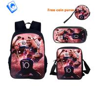 Zaino Grande Calcio - Set 3 pezzi - Scuola Elementare Media - Pallone & Squadra