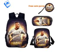 Zaino Grande Calcio - Set 3 pezzi - Scuola Elementare Media - Pallone & Squadra