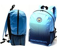 Zaino Grande Per Adulti Manchester City FC Calcio Scuola Sport Palestra Kit MCFC