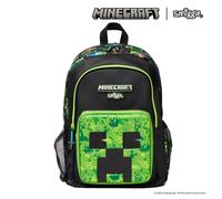 ZAINO GRANDE PER BAMBINI TEMA MINECRAFT CREEPER 42x30x15 SCUOLA ELEMENTARE