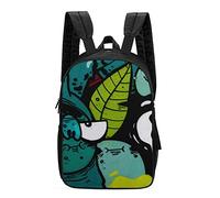 Zaino Green Little Monsters Printed Daypack Leggero Zainetto Resistente Zaino Da Scuola Per Office Campeggio Scuola