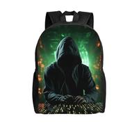 Zaino Hacker Attack, zaino carino, impermeabile e leggero, per laptop, borsa a tracolla, zaino casual per donne e uomini