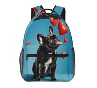 Zaino Heart Dog Love Backpack Per Computer | Daypack Resistente zaini Trekking Per Notebook Office escursioni