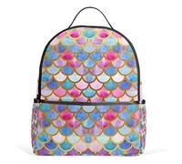 Zaino impermeabile con squame a forma di sirena, zaino da palestra, zaino per pesce, borsa per attività all’aperto, viaggi, sport, unisex