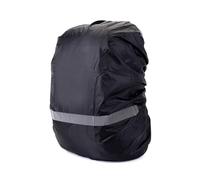 Zaino impermeabile con striscia riflettente per escursionismo, equitazione, arrampicata, portatile, Nero