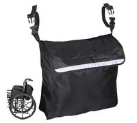 Zaino impermeabile per sedia a rotelle - Borsa portaoggetti per camminatore e camminatore con supporto per telefono | Tasca resistente per sedia a rotelle che si adatta alla maggior parte dei