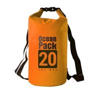 Zaino impermeabile per sport all'aria aperta con cuciture ad alta frequenza di processo per nuoto, campeggio, stream tracing, drifting, spalla galleggiante, uomo e donna, Arancione, 20L Backpack