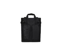 RAINS Zaino nero con tasche uomo e donna UNI | Rains Texel Tote Backpack Green è una borsa impermeabile ibrida progettata per i viaggi brevi. Progettata per adattarsi alla