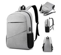 Zaino Impermeabile, Zaino per Laptop con Porta di Ricarica USB Zaino Antifurto Zaino Nordace UK per Uomo e Donna (GREY)