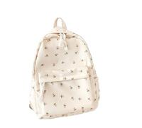 Zaino in nylon con stampa floreale, zaino da campus alla moda fiori, borsa viaggio for studenti delle scuole medie(Floral)