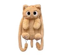 Zaino in peluche a forma di gatto, borsa per il trasporto dei cartoni