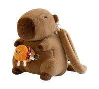 Zaino in peluche con animali del fumetto Borsa a tracolla alla moda borse a tracolla casual con tracolla regolabile per donne e ragazze borsa da scuola multifunzione, Hamburger, One Size
