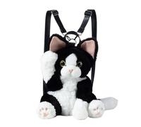 Zaino In Peluche Per Gatto, Sàc Morbido Eń Forma Di Animale Realistico, Tracolla ŘRegolabile Fatto A Mano, Sač A Bàndoulièrè Anziano, Mamac A Màin Divertimento Pòur Le Danze Quotidiane A Scuola