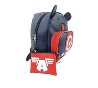 Zaino In Pleather Di Marvel Captain America Con Portamonete Da 10 Pollici