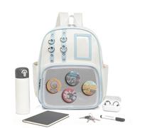 Zaino In PU Borsa Organizzatrice Con Pannello Per Spille