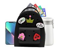 Zaino in silicone dei cartoni animati, borsa per la scuola dei bambini, morbida e impermeabile, leggera, con simpatico design animale, per bambini, bambini in età prescolare e per i viaggi. Ideale per