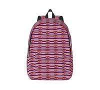 Zaino in tela con stampa bandiera delle Hawaii, comodo, per viaggi, escursioni, attività all'aperto, versatile per tutte le stagioni, Nero , S