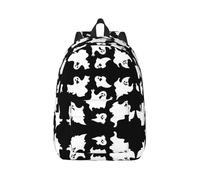 Zaino in tela gotico per Halloween, borsa per computer portatile, cinghie regolabili, stile vintage, casual, scuola, viaggi, lavoro all'aperto, campeggio, Nero , M