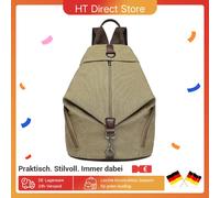Zaino in tela KONO borsa a tracolla Vintage da donna zaino a tracolla grande borsa da viaggio per viaggi all'aperto e scuola Kaki scuro