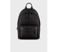 Zaino in tessuto jacquard logo all over