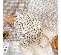 Zaino in velluto a coste leggero e capiente, carino e dolce, perfetto per viaggi, gite primaverili, andare a scuola o come piccola borsa, con posizione di stampa casuale. Zaino, borsa scolastica, bors