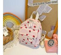 Zaino in velluto a coste leggero e carino, dalla grande capacità, perfetto per viaggiare, gite primaverili, andare a scuola o come piccola borsa, la posizione della stampa è casuale, borsa da scuola i