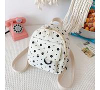 Zaino in velluto a coste leggero e carino, dalla grande capacità, perfetto per viaggiare, uscite primaverili, andare a scuola o come piccola borsa, la posizione della stampa è casuale. Zaino scolastic