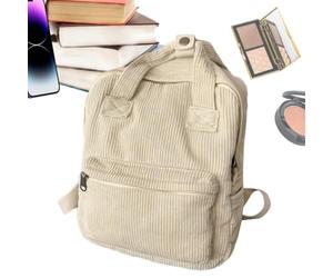 Zaino In Velluto A Coste Per La Scuola Capiente, Manico Superiore, Casual, | Borsetta a Zaino Piccola Per Ragazze Ragazzi Donne Uomini, Gite Giornaliere, Scuola, Shopping, Viaggi, Va