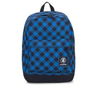ZAINO INVICTA - CARLSON - Blu e Nero Plaid - tasca porta pc padded - americano 27 LT