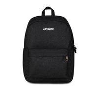 Invicta Zaino Scuola Carlson Shine, Nero, 24 L, Effetto brillantini, Monoscomparto, Tasca interna con zip, Scomparto porta pc ablet, Tasca laterale portaborraccia, Scuola media e superiore, Ragazza