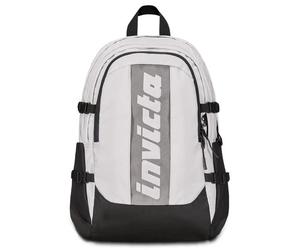 ZAINO invicta INVICT-ACT PLUS striscia FIBRA OTTICA scuola GRIGIO logo GRS