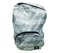 ZAINO INVICTA LETTERING PACKABLE PACK GRIGIO E BIANCO - TASCA INTERNA PER RISPORRE LO ZAINETTO RIPIEGATO