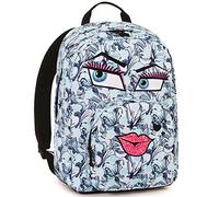 ZAINO INVICTA - OLLIE PACK FACE - Blu fantasia bacio - tasca porta pc padded - americano 25 LT