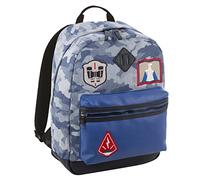 ZAINO INVICTA - RISE - Multicolore Camouflage blu Patch - tasca porta pc padded - americano 28 LT