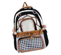 Zaino Itabag con inserto per spilla Display Borsa da collezione per zaino per anime cosplay Trasparenti Zaino Borse da viaggio Inserto personalizzabile Pannello rimovibile Vetrina Anime Convention per