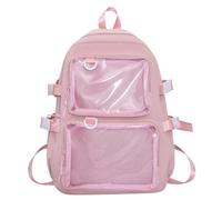 Zaino Itabag Per Adolescenti Con Cerniera Zaino In Nylon Giapponese Alla Borsa Da Scuola Studenti Con Tasca Trasparente Capacità Borsa Libri Impermeabile