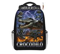 Zaino italiano anime con portachiavi, 16,5 pollici carino stampato 3D zaino per computer portatile grande borsa da viaggio borsa sportiva zaino da lavoro traspirante accogliente borsa per notebook., D