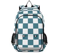 Zaino karate per bambini 8-12: librerie casual per ragazzi in colori assortiti - Plaid americano verde e bianco