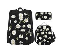 Zaino Kawaii con portapranzo, set 3 in 1 astuccio abbinato, simbolo del dollaro, Margherita, Taglia unica