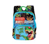 Shout T-Rex | Zaino Scuola Elementare per Bambini con Tasca Termica per Cibo e Acqua Zainetto da Bambino con 2 Compartimenti - Zaino Kids Tasca Termica