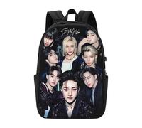 Zaino Kpop Stray Kids per uomo, donna e adolescente, resistente all'acqua, casual, CASE1091
