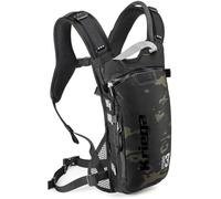 Kriega Hydro3 Multicam, zaino di idratazione 3 l male Nero/Oliva/Grigio Scuro
