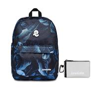 ZAINO LAB FANTASY + Invicta Portafoglio, Grigio, Portafogli Con Scomparti Porta