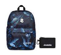 ZAINO LAB FANTASY + Invicta Portafoglio, Nero, Portafogli Con Scomparti Porta Te