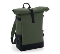 ZAINO LAPTOP BORSA BAGBASE BG858 BLOCK ROLL-TOP BACKPACK FASHION TOP QUALITY