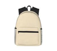 Zaino leggero con stampa tigre che riposa, per donne e uomini, grazioso zaino da viaggio con spallacci, Beige puro, One Size