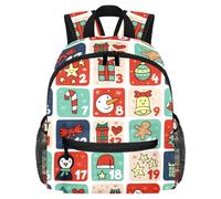 Zaino leggero per bambini da 3 a 8 anni, con lettere dell'alfabeto e fragole, Multicolore 8., 25.4x10x30 CM/10x4x12 in